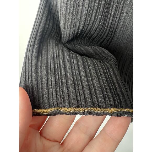 Reversible Tank Top Blouse Black And Leopard Print Size M - Picture 3 of 8